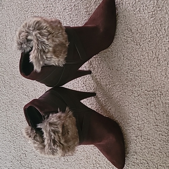 Brown Suede Express Booties - Picture 4 of 4